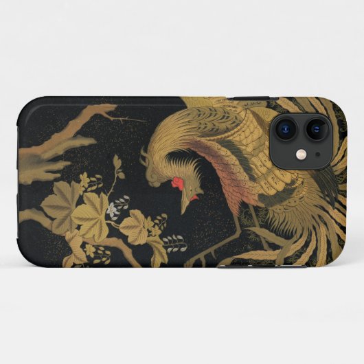 Golden Rooster Bird Japans Classic Antiek Case-Mate iPhone Case (Achterkant (horizontaal))