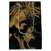 Golden Rooster Bird Japans Classic Antiek Medium Cadeauzakje (Achterkant)