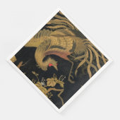 Golden Rooster Bird Japans Classic Antiek Servet (Hoek)