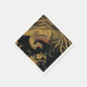 Golden Rooster Bird Japans Classic Antiek Servet (Hoek)