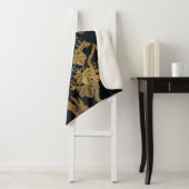 Golden Rooster Bird Japans Classic Antiek Sherpa Deken (In situ)