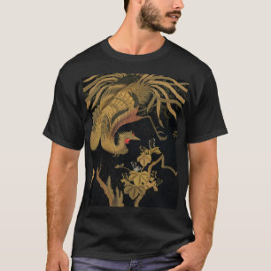 Golden Rooster Bird Japans Classic Antiek T-shirt