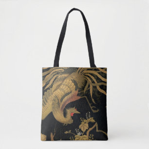 Golden Rooster Bird Japans Classic Antiek Tote Bag