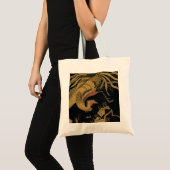 Golden Rooster Bird Japans Classic Antiek Tote Bag (Voorkant (product))