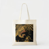 Golden Rooster Bird Japans Classic Antiek Tote Bag (Voorkant)