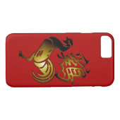 Golden Rooster Chinees ideogram Zodiac Verjaardag Case-Mate iPhone Case (Achterkant (Horizontaal))