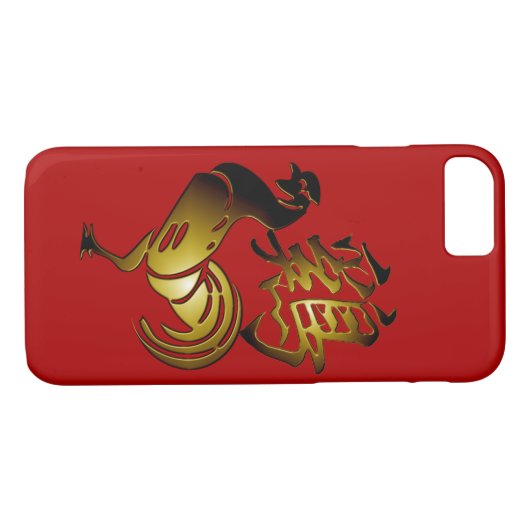 Golden Rooster Chinees ideogram Zodiac Verjaardag Case-Mate iPhone Case (Achterkant (Horizontaal))