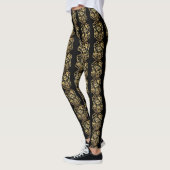 Golden Rooster Jaar 2017 S Papercut zwart leggings (Links)