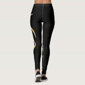 Golden Rooster Jaar 2017 Zwarte Leggings (Achterkant)