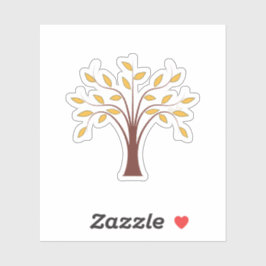 Golden Roots Tree Sticker – Aardse vinylsticker
