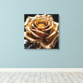 Golden Rose Canvas Afdruk (Insitu (Houten vloer))