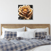 Golden Rose Canvas Afdruk (Insitu (Slaapkamer))
