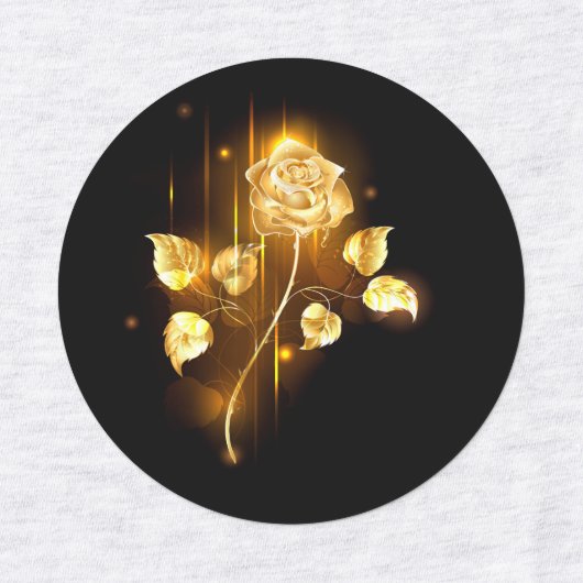 Golden rose ( gold rose ) labels (Design 1)