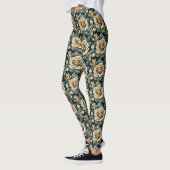 Golden Roses With a Metallic Finish Leggings (Links)