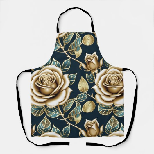Golden Roses With a Metallic Finish Schort (Voorkant)