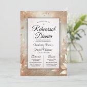 Golden Rosewood Enchanted Forest repetitie diner Kaart (Staand voorkant)