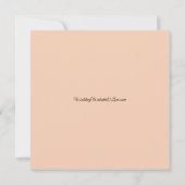 Golden Rosewood Enchanted Forest Wedding Kaart (Achterkant)