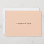 Golden Rosewood Enchanted Forest Wedding Kaart (Achterkant)