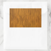 Golden Rough Wood Texture Background Rechthoekige Sticker (Tas)
