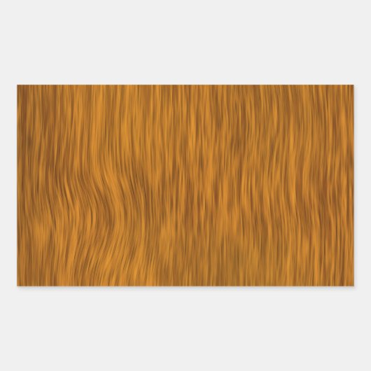 Golden Rough Wood Texture Background Rechthoekige Sticker (Voorkant)