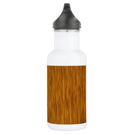 Golden Rough Wood Texture Background Waterfles (Rechts)