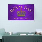 Golden Royal Crown gradiënten BG I + uw ideeën Spandoek (Beurs)