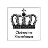 Golden Royal Crown I + je rug. en ideeën Rubberstempel (Afrduk)