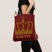 Golden Royal Crown I + je rug. en ideeën Tote Bag (Dichtbij)