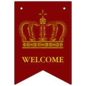 Golden Royal Crown I + je rug. en ideeën Vlaggetjes (Tweede vlag)