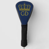 Golden Royal Crown I + je ruggengraat. en ideeën Golfheadcover (Voorkant)
