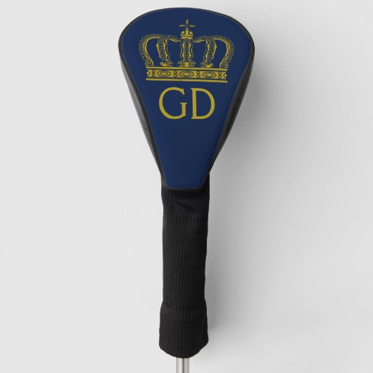 Golden Royal Crown I + je ruggengraat. en ideeën Golfheadcover (Voorkant)