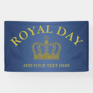 Golden Royal Crown I + je ruggengraat. en ideeën Spandoek