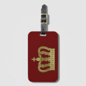 Golden Royal Crown II + je rug. en ideeën Bagagelabel (Voorkant (verticaal))