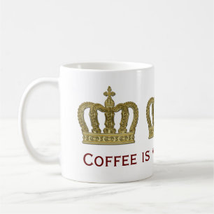 Golden Royal Crown II + je rug. en ideeën Koffiemok