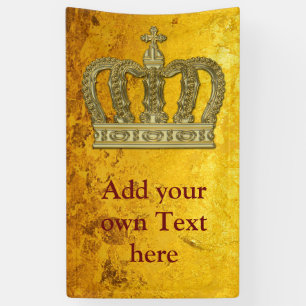 Golden Royal Crown II + je rug. en ideeën Spandoek