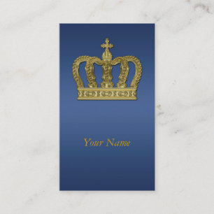 Golden Royal Crown II + je rug. en ideeën Visitekaartje