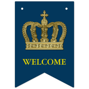 Golden Royal Crown II + je rug. en ideeën Vlaggetjes