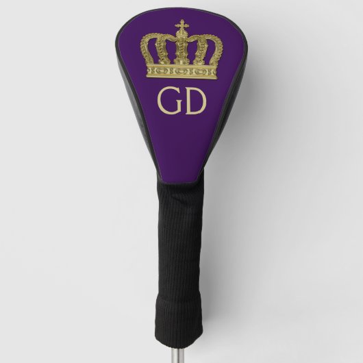 Golden Royal Crown II + je ruggengraat. en ideeën Golfheadcover (Voorkant)