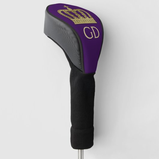 Golden Royal Crown II + je ruggengraat. en ideeën Golfheadcover (Schuin)