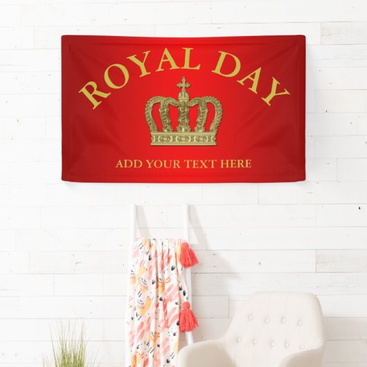 Golden Royal Crown II + je ruggengraat. en ideeën Spandoek (Insitu)