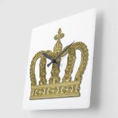 Golden Royal Crown II + je ruggengraat. en ideeën Vierkante Klok (Hoek)