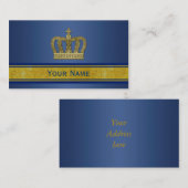 Golden Royal Crown II + je ruggengraat. en ideeën Visitekaartje (Voorkant / Achterkant)