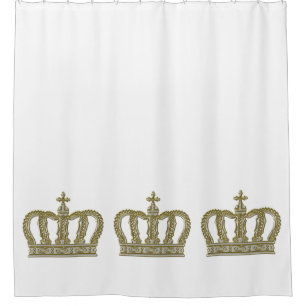 Golden Royal Crown III + je ruggengraat. en ideeë Douchegordijn