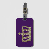 Golden Royal Crown III + je ruggengraat. en ideeën Bagagelabel (Voorkant (verticaal))