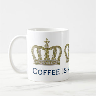 Golden Royal Crown III + je ruggengraat. en ideeën Koffiemok