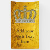Golden Royal Crown III + je ruggengraat. en ideeën Spandoek (Verticaal)