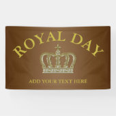 Golden Royal Crown III + je ruggengraat. en ideeën Spandoek (Horizontaal)