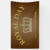 Golden Royal Crown III + je ruggengraat. en ideeën Spandoek (Verticaal)