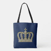 Golden Royal Crown III + je ruggengraat. en ideeën Tote Bag (Achterkant)