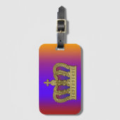 Golden Royal Crown IV + je ruggengraat. en ideeën Bagagelabel (Voorkant (verticaal))
